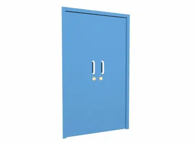 Door 3D Model Low-poly 3D model