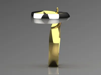 minimal gold ring gr0125 3D print model