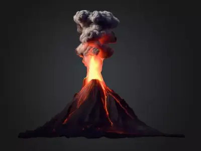 Volcano Eruption Texture Texture