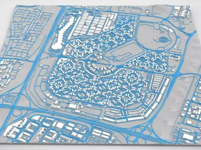 Dubai International City UAE 3D model