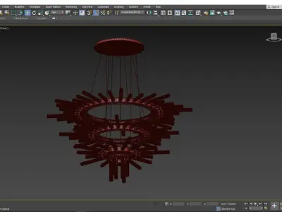 MAJESTIC CHANDELIER Low-poly 3D model