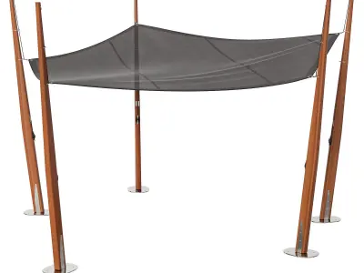 Exteta 10th canopy Butterfly A 3D model