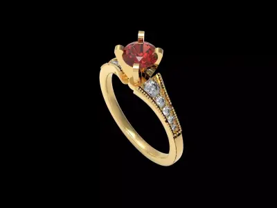 Light Weight Wedding Ring 001 3D print model