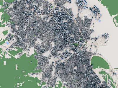 Hobart City Australia 3D model