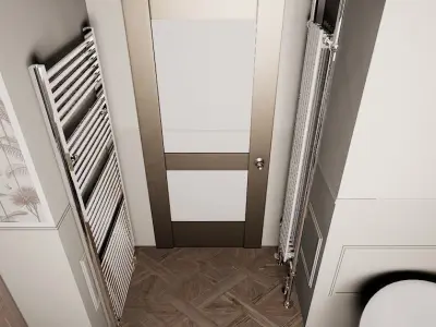 Two Wall Radiators Low-poly 3D model