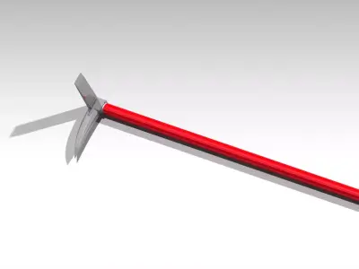 Door breaker and crowbar device for Firemen 3D model