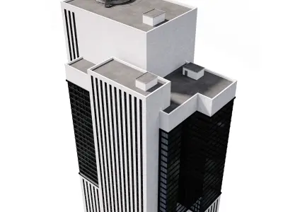 Skyscraper06 NewYork-Style Low-poly 3D model
