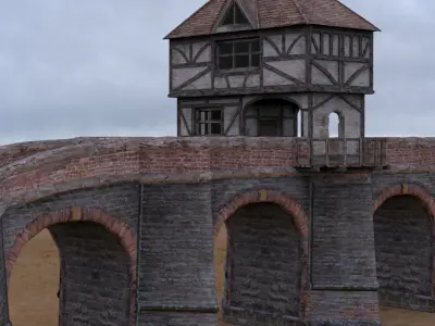 Norsca Bridge in 3ds obj and fbx formats 3D model