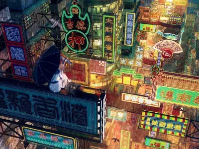 Hong Kong Neon Sign V03 Bundle  3D model