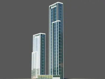 Forte towers - Dubai 3D model