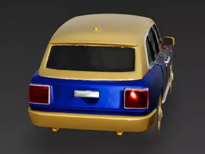 The Royal Navigator Deep Blue SUV 3D Model Low-poly 3D model