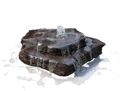 3 Rock fountain 3D model