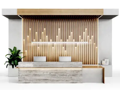 Reception 10 lobby entrance 3D model