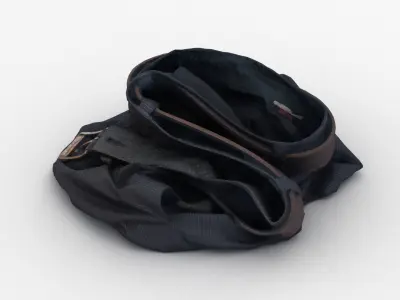 Crumpled Shorts 3D model