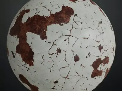 Machinery Chipped Paint PBR Seamless Texture