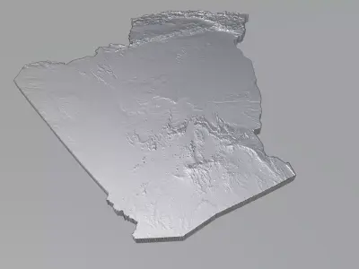 Algeria Terrain country 3D model