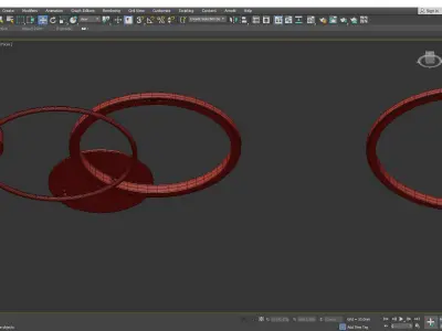 Medea ceiling lamp collection Low-poly 3D model