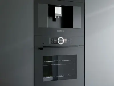 Kitchen Appliance Bosch Kitchen 79  Low-poly 3D model