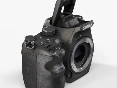 Sigma SD1 Merrill DSLR camera Low-poly 3D model