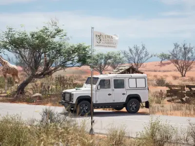 Pack of Animated Flags - 3 wind Speed 3D model