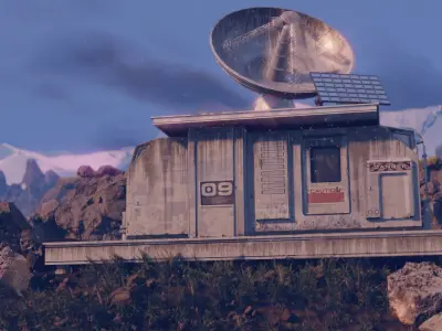 sci fi bilding 3D model