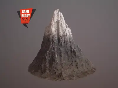 Mountain PBR GameReady Low-poly 3D model