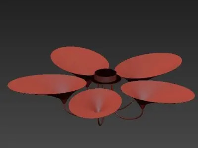 Untitled shield ceiling light 3D model