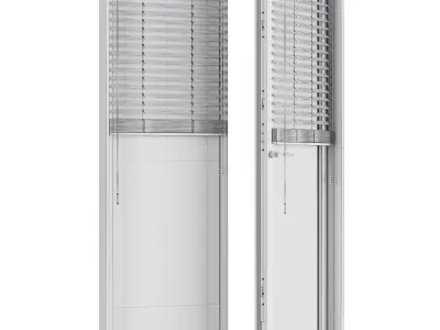 A set of hinges Metal Windows Low-poly 3D model