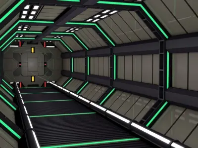 Sci Fi Interior  3D model