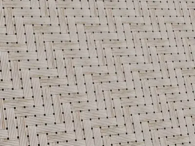 Bleached Herringbone Reed Weave PBR Seamless Texture