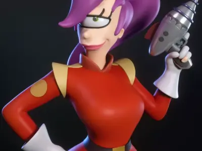 Leela from Futurama 3D print model