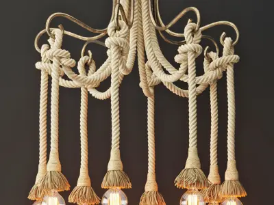 Loft Rope Light 8 3D model