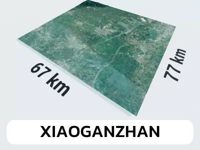 Xiaoganzhan China City Landscape 3D Model 3D model
