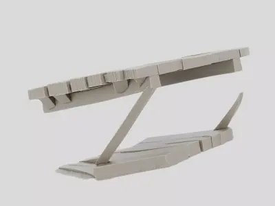 Collapsed Wooden Bridge Section for 3D print 3D model