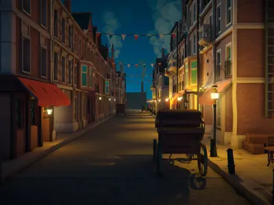 Old City Pack Low-poly 3D model