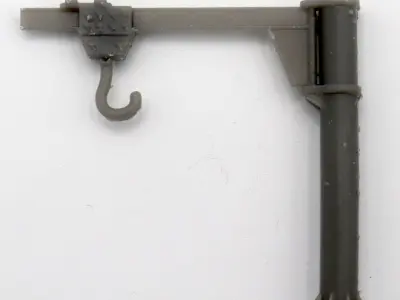 HO Manual jib crane train model  3D print model