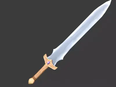 Elven Weapons Pack Low-poly 3D model