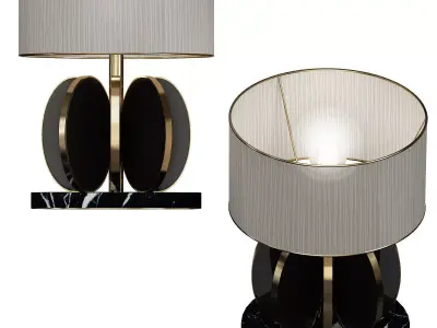 BUDAPEST table lamp with marble base 3D model