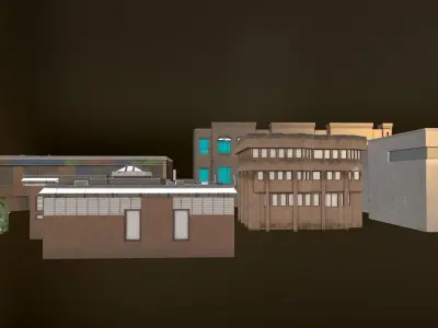 City and Towers Environment Bundle 3D model
