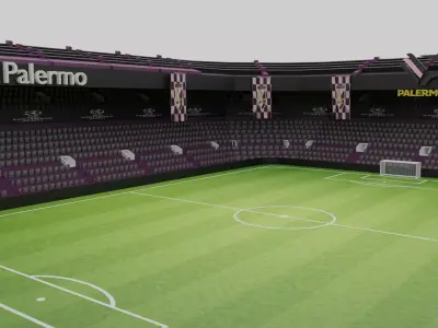 Palermo Football Stadium Low-poly 3D model