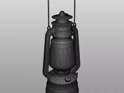 Vintage Lantern Low-poly 3D model