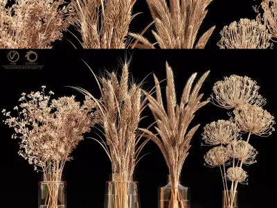 Collaction Plants Bouquet 10 3D model