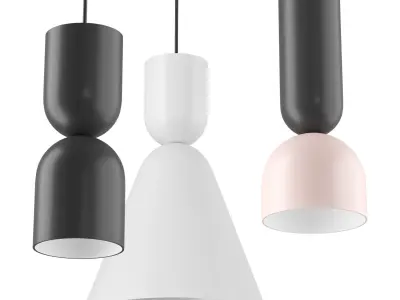 ZOE DUO Intra lighting - Hanging lamp 3D model