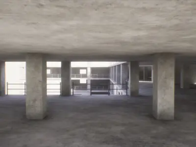 Construction Site Low-poly 3D model