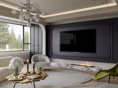 Apartment interior scenes        3D model 13