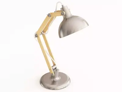 Wooden lamp 01 3D model
