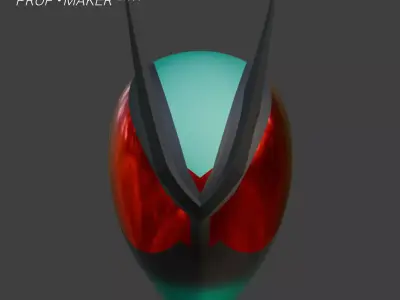 DIY Kamen Rider Zeztz Physicam Impact Helmet Template 3D model