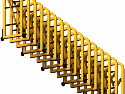 TURTLE BARRIER -Mass Barrier Low-poly 3D model