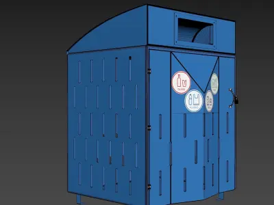 Garbage container 3D model shop