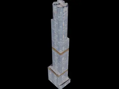 Hudson Yards 35 - NYC Low-poly 3D model